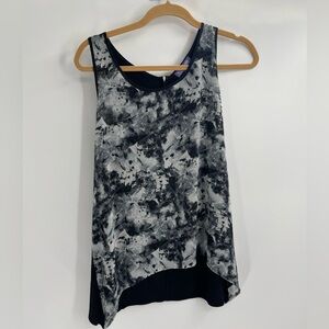 Vivienne vivienne tam polyester floral boho Y2k tank zipper back cami sz medium